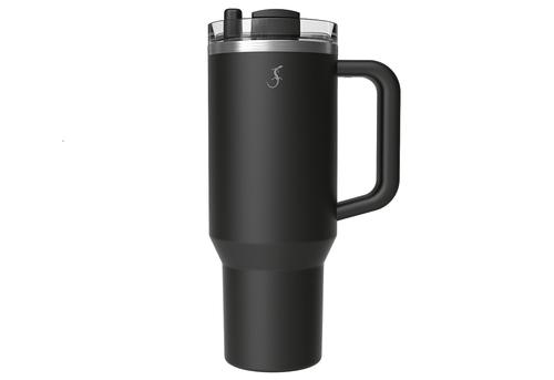 Isolierbecher 'Big Cup' mit Trinkhalm