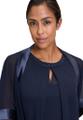 Chiffonstola Blau M