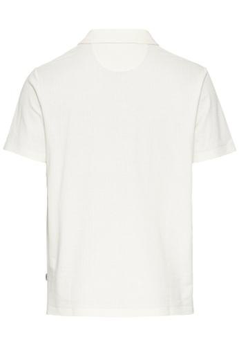 Kurzarm Poloshirt mit Brusttasche Weiß L