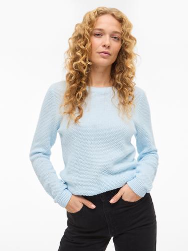 VIDALO O-NECK L/S KNIT TOP- NOOS S Normal geschnitten - Nantucket Breeze