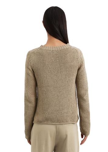 Strickpullover slim Beige XS