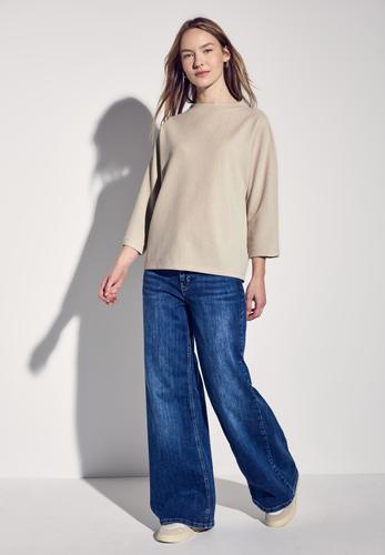 Two-Tone Strukturshirt 36 - Safari Beige