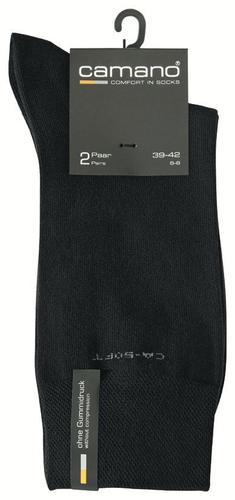 Unisex Basic ca-soft Socks 2p - Schwarz / 47/49