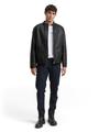 Bikerjacke aus Kunstleder XXL Regular Fit - Black