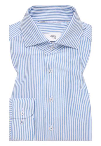 Hemd Jersey Langarm 38/Langarm - 67cm SLIM FIT - Blau