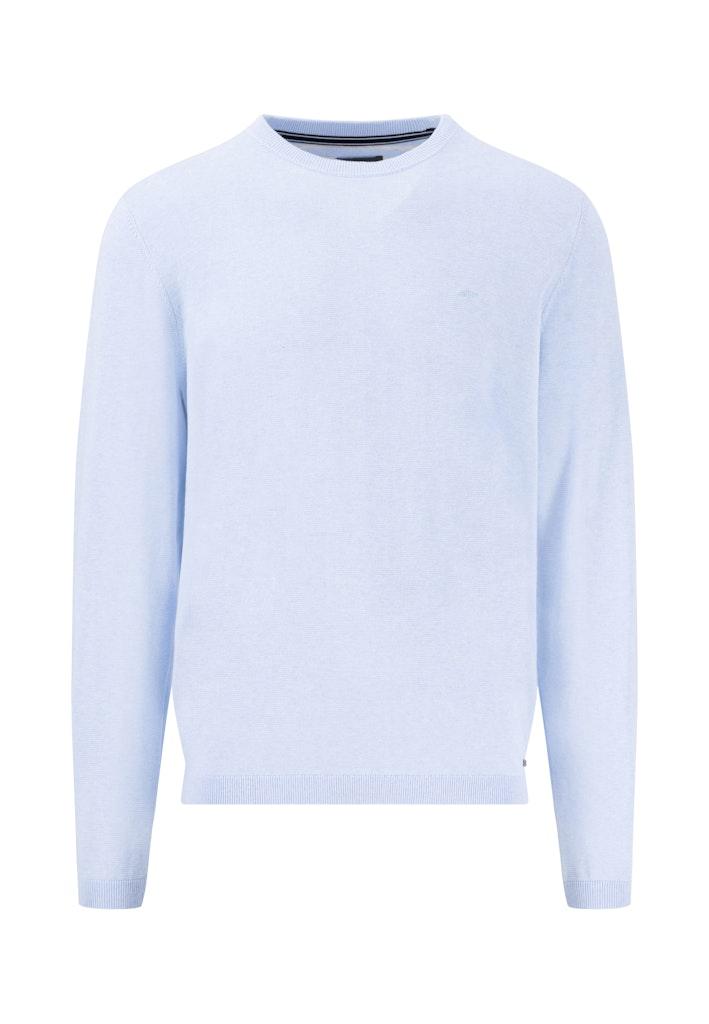 O-Neck, small structure Blau M