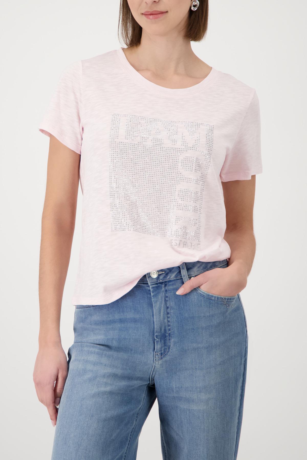 T-Shirt mit Strasssteinen 44 - French Rose