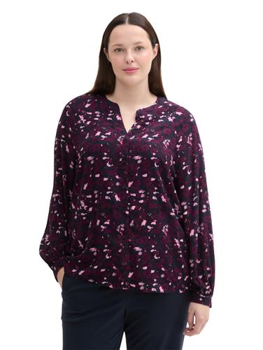Plus Size - Loose Fit Bluse aus Viskose 46 Loose Fit - Berry Autumn Floral Design