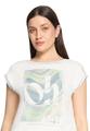 Blusenshirt 44 Lässig - Patch Cream/Green