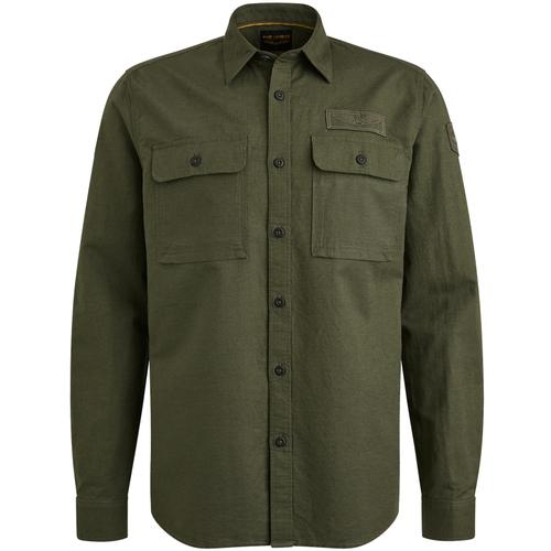 Cotton/linen laurence M Regular Fit - Olive Night