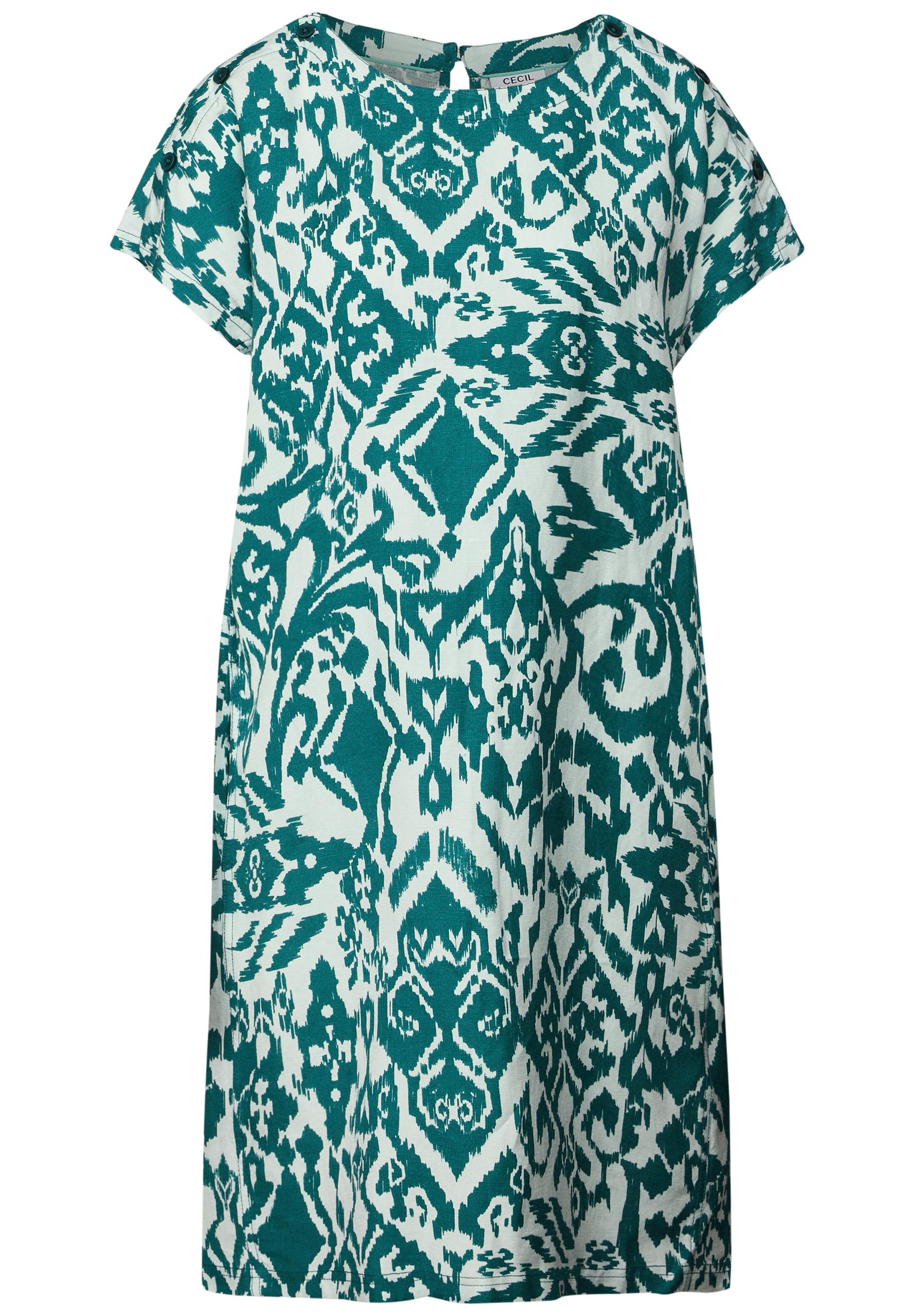 Gemustertes Kleid L - Green Lagoon
