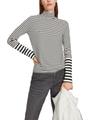 Longsleeve mit Streifen 44 - White And Black