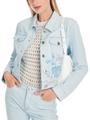 Bleached Jeansjacke "Rethink Together" 38 - Light Denim