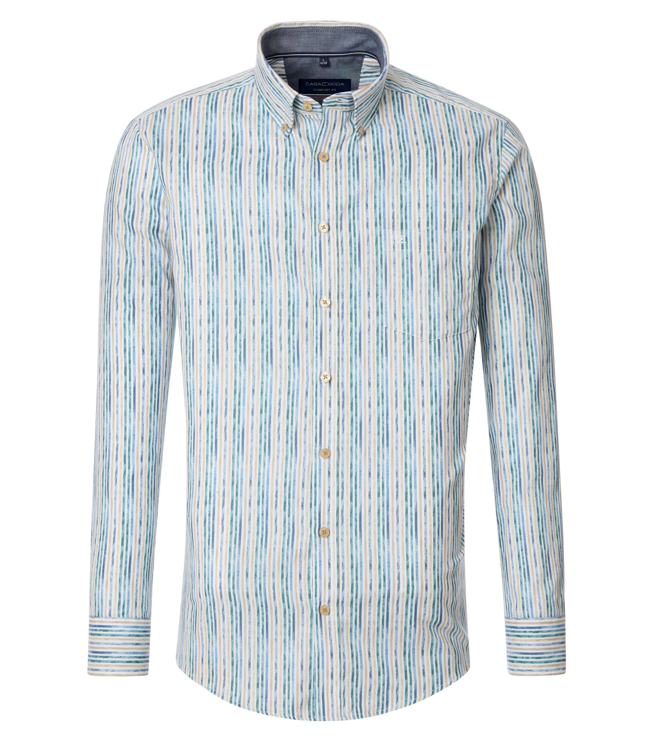 Freizeithemd 3XL Comfort Fit - Aqua Bis Petrol