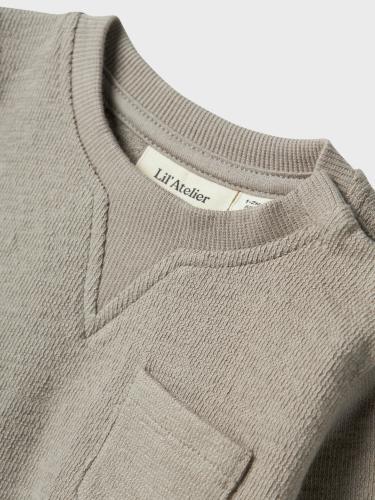 NBMDIAS LS NR SWEAT LIL 68 Normal geschnitten - Mourning Dove