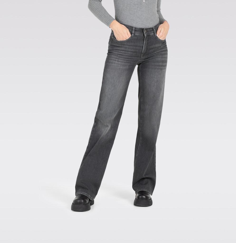 MAC JEANS - WIDE, Authentic Stretch Denim Grau 36/30