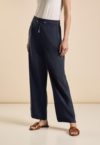 Wide Leg Hose Blau 38/30