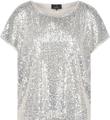 T-Shirt mit Pailletten 38 - Seashell