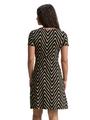 Kleid mit Raffungen 36 Regular Fit - Black Zig Zag Design