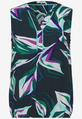 Gemusterte Bluse M - Fir Green
