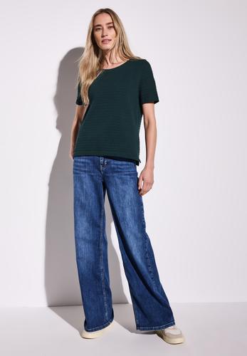 Strick-Look T-Shirt 38 - Hunter Green