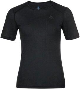 ODLO Damen T-Shirt BL TOP crew neck s/s ACTIVE WARM ECO L in Schwarz