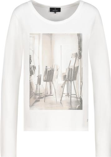 Langarmshirt mit Atelier-Druck 38 - Off-white