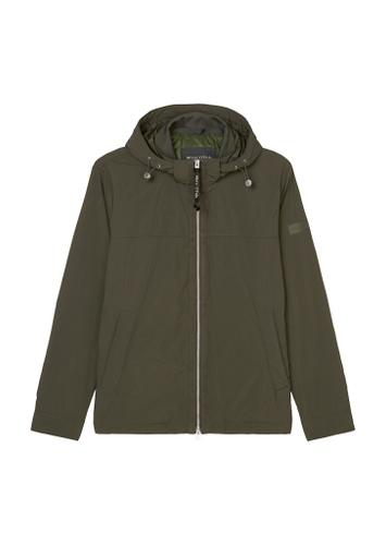Kapuzen-Jacke regular Grün XL