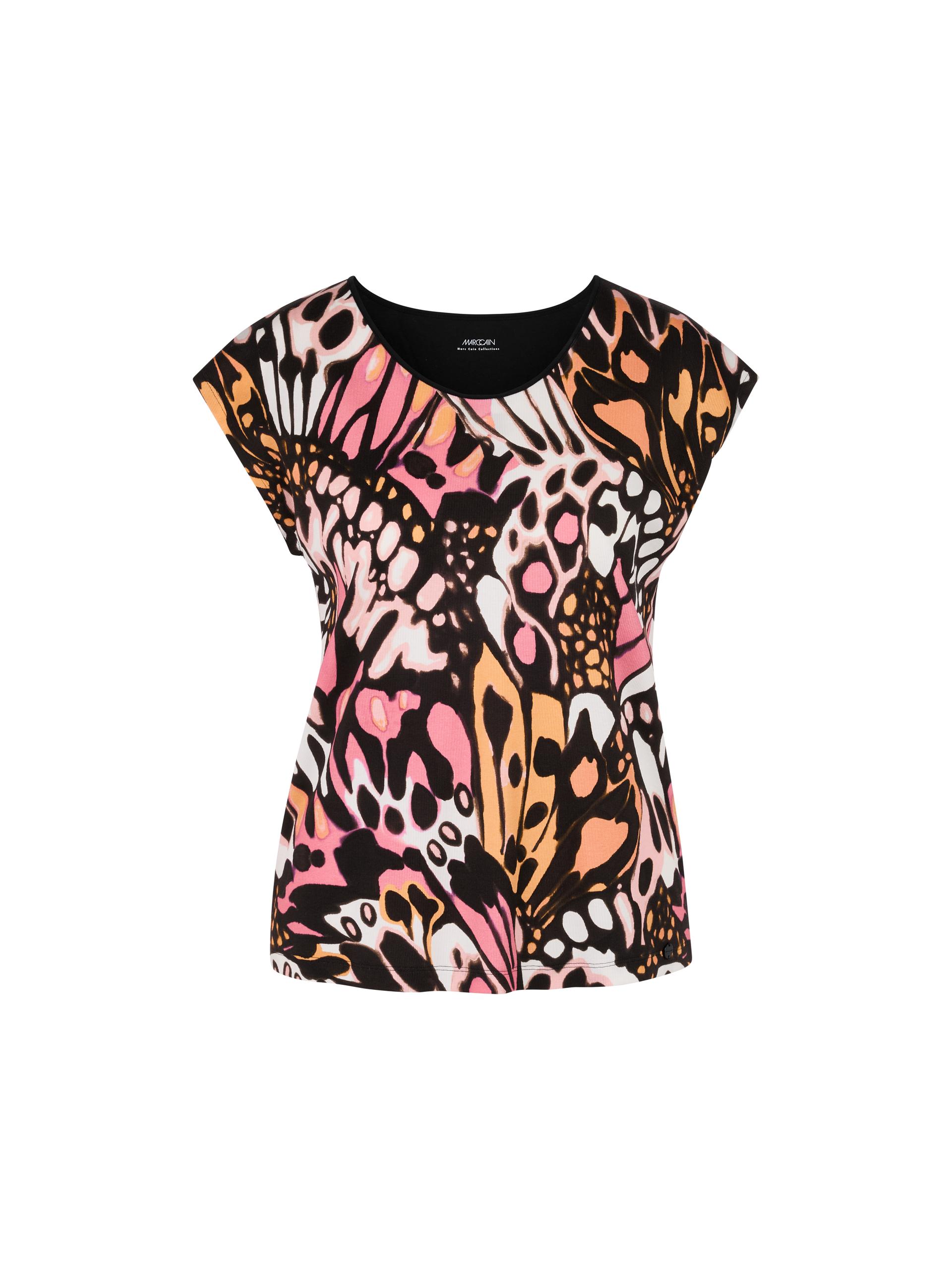 T-Shirt im Schmetterlings-Dessin 38 - Bright Candy Pink