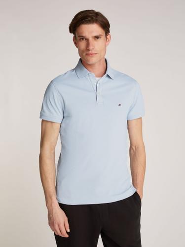 Poloshirt in Slim-Fit - Hellblau / S