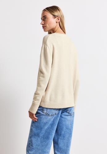 Rundhals Pullover 36 - Tusk Cream