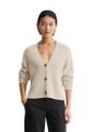V-Neck-Cardigan relaxed Weiß S