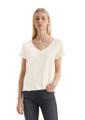 V-Neck-T-Shirt regular Weiß L