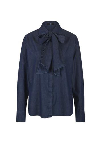 Bluse Blau 36