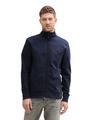 Sweatjacke mit Stehkragen XL Regular Fit - Sky Captain Blue