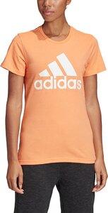 adidas Damen Logo Tee Essentials Sportmode T-Shirt S in Braun