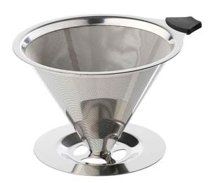 Cilio Dauerfilter für Kaffee mit Standfuß Edelstahl - Default Title