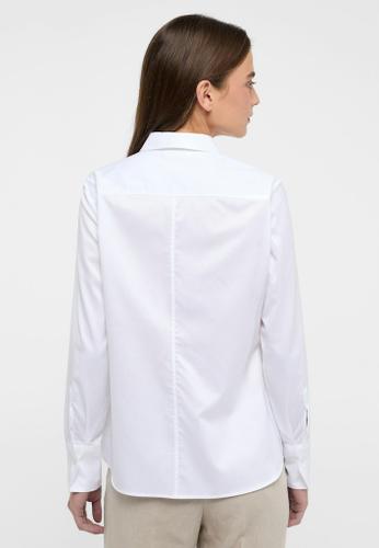 Cover Shirt Bluse Twill Langarm Weiß 46/Langarm