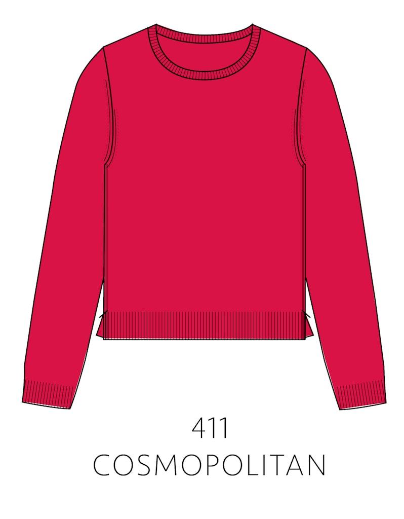 NOS Pullover, Rundhals Rot 38