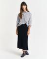 Relaxed Fit Popeline Bluse mit Streifen 38 - Evening Blue