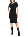 Kleid mit Wickeleffekt 36 - Black
