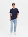 SLHASPEN SS O-NECK TEE NOOS Blau L
