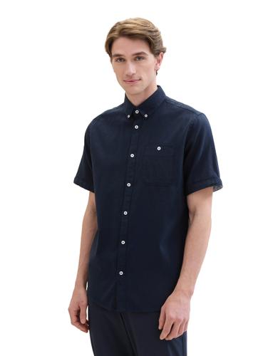 Chambray Kurzarmhemd XXXL Regular Fit - Sky Captain Blue