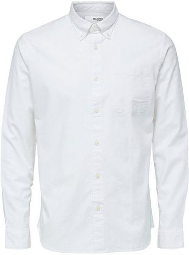SLHREGRICK-OX SHIRT LS NOOS L Normal geschnitten - White