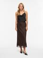 VIELLETTE HW ANKLE LACE SKIRT - NOOS 36 - Coffee Bean