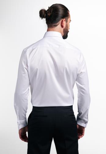 Luxury Shirt Twill Langarm 43/Langarm - 65cm MODERN FIT - Weiß