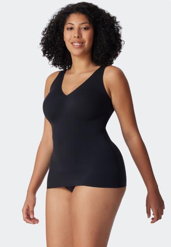 Top mit Pads Schwarz 40