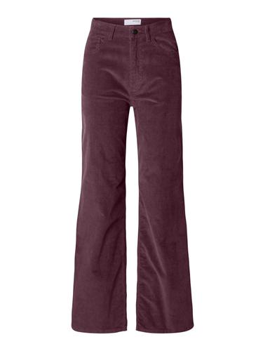 SLFWIDE RUNA HW CORDUROY PANT NOOS 27/32 Weiter Beinschnitt - Fig