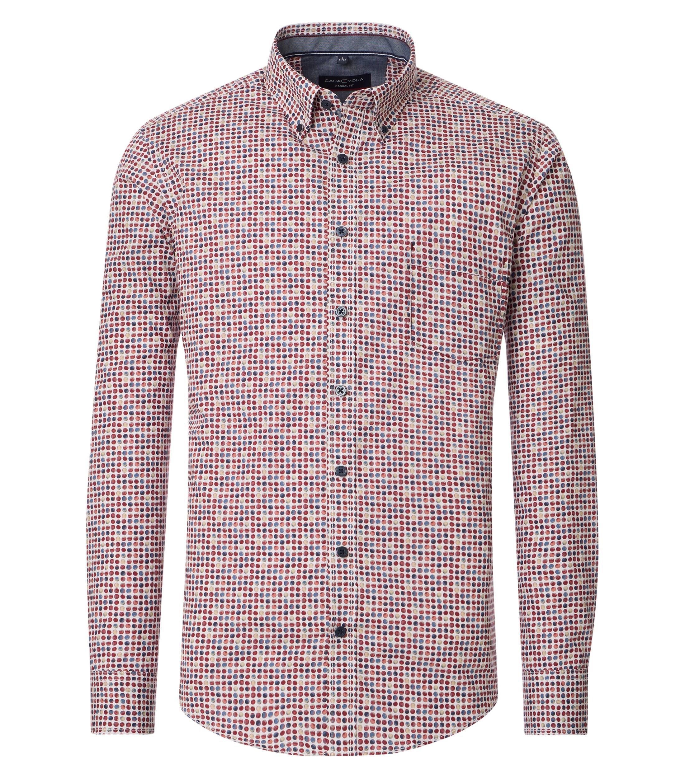 Freizeithemd XL Casual Fit - Rot