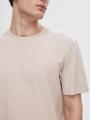 SLHASPEN SLUB SS O-NECK TEE NOOS Grau XL